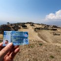 MEX OAX MonteAlban 2019APR04 030  It's not often that you have a readymade archeological guide in your pocket. : - DATE, - PLACES, - TRIPS, 10's, 2019, 2019 - Taco's & Toucan's, Americas, April, Day, Mexico, Monte Albán, Month, North America, Oaxaca, South Pacific Coast, Thursday, Year, Zona Arqueológica
